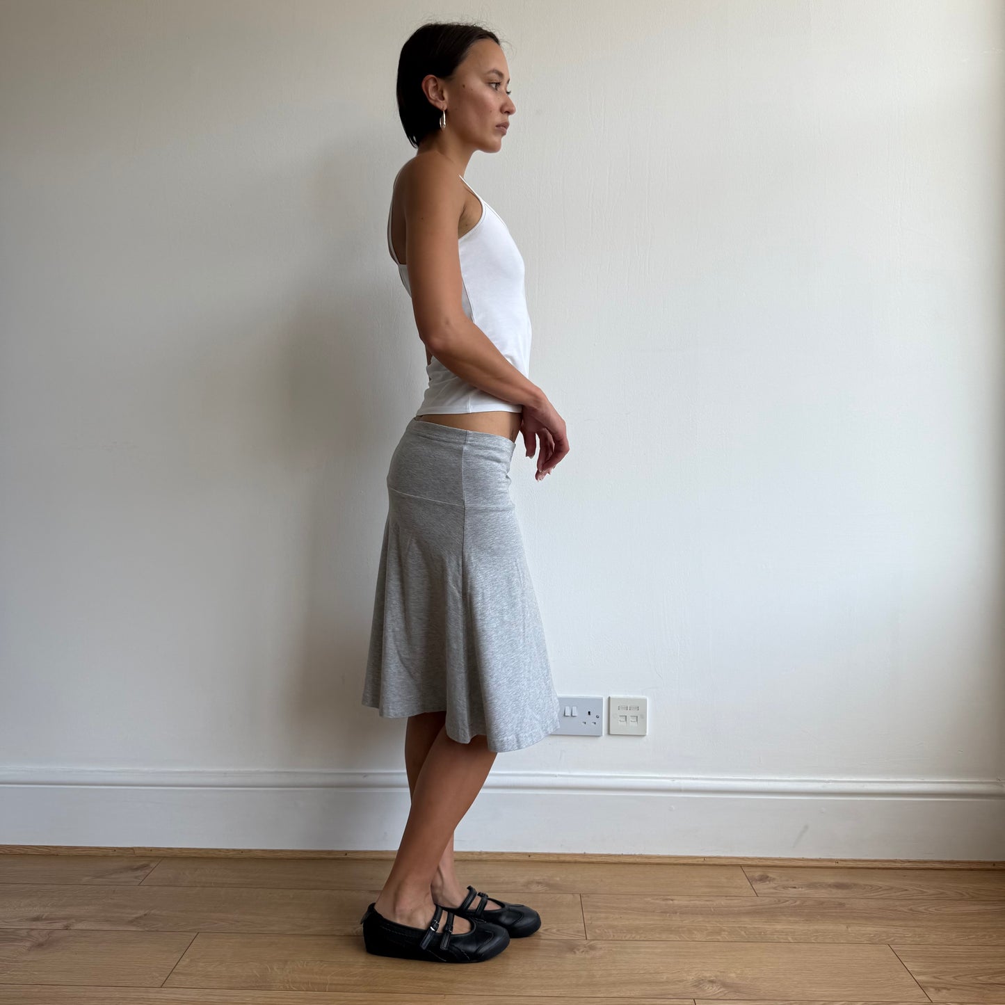 Grey midi skirt - Size M