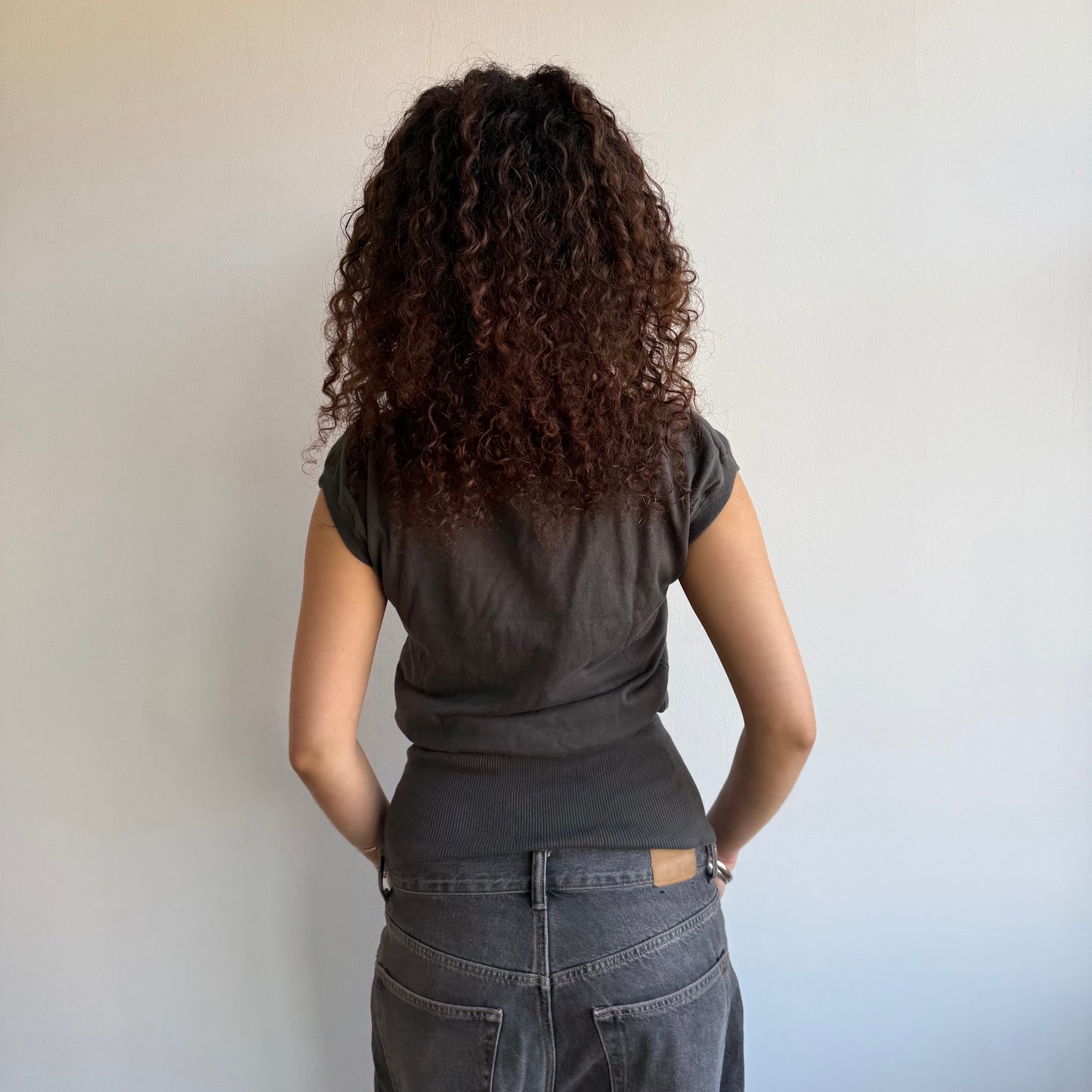 Khaki slouchy knit - Size S
