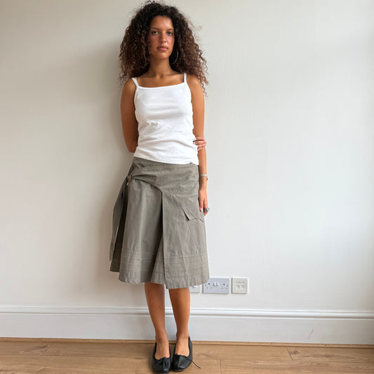 Khaki Diesel wrap skirt - Size M