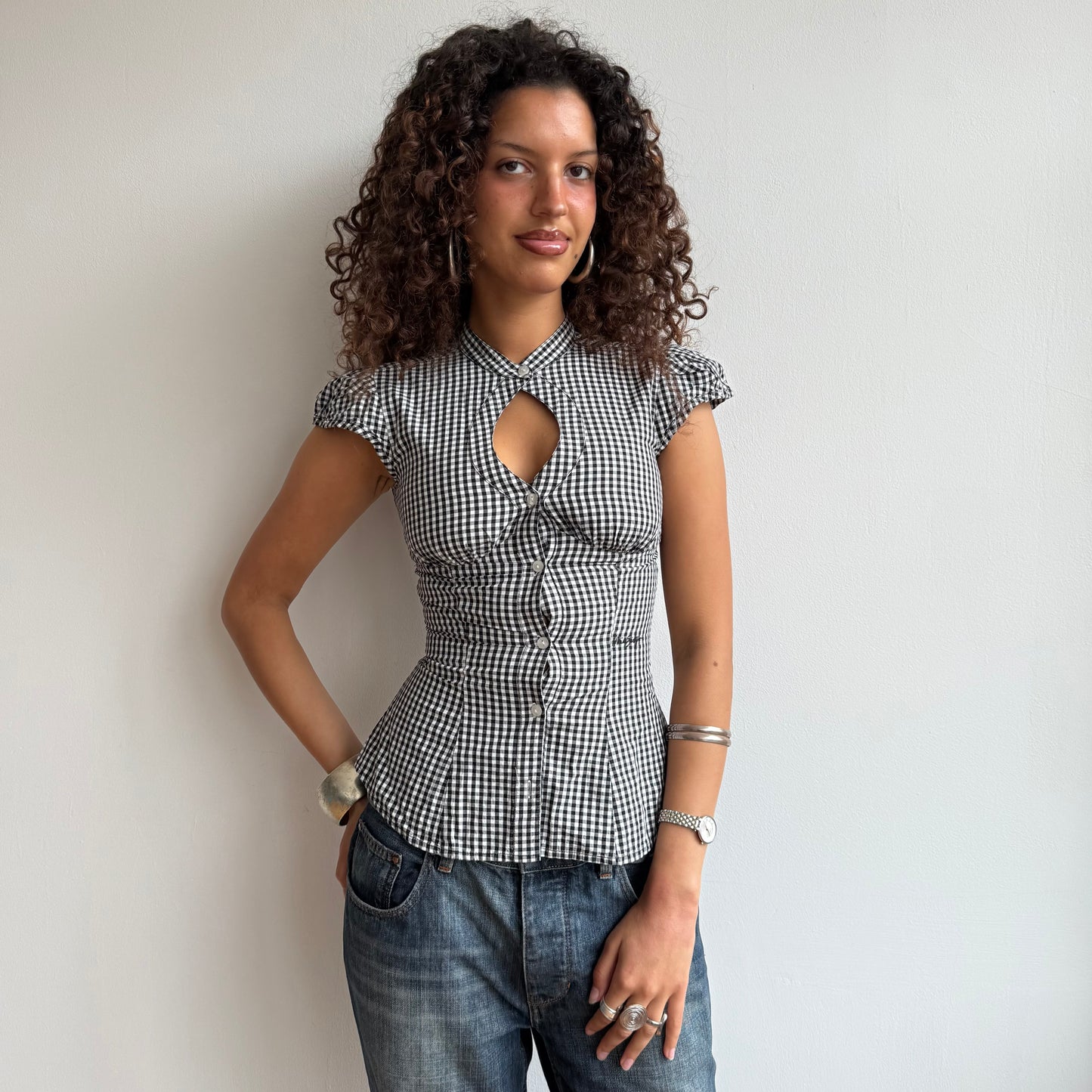 Miss Sixty gingham top - Size XS