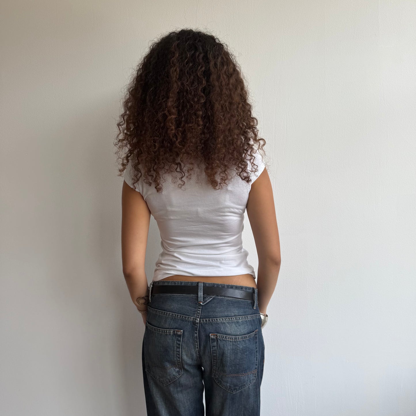 White Miss Sixty polo top - Size S