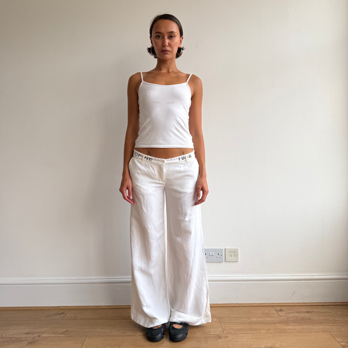 Cop Copine white linen trousers - Size M