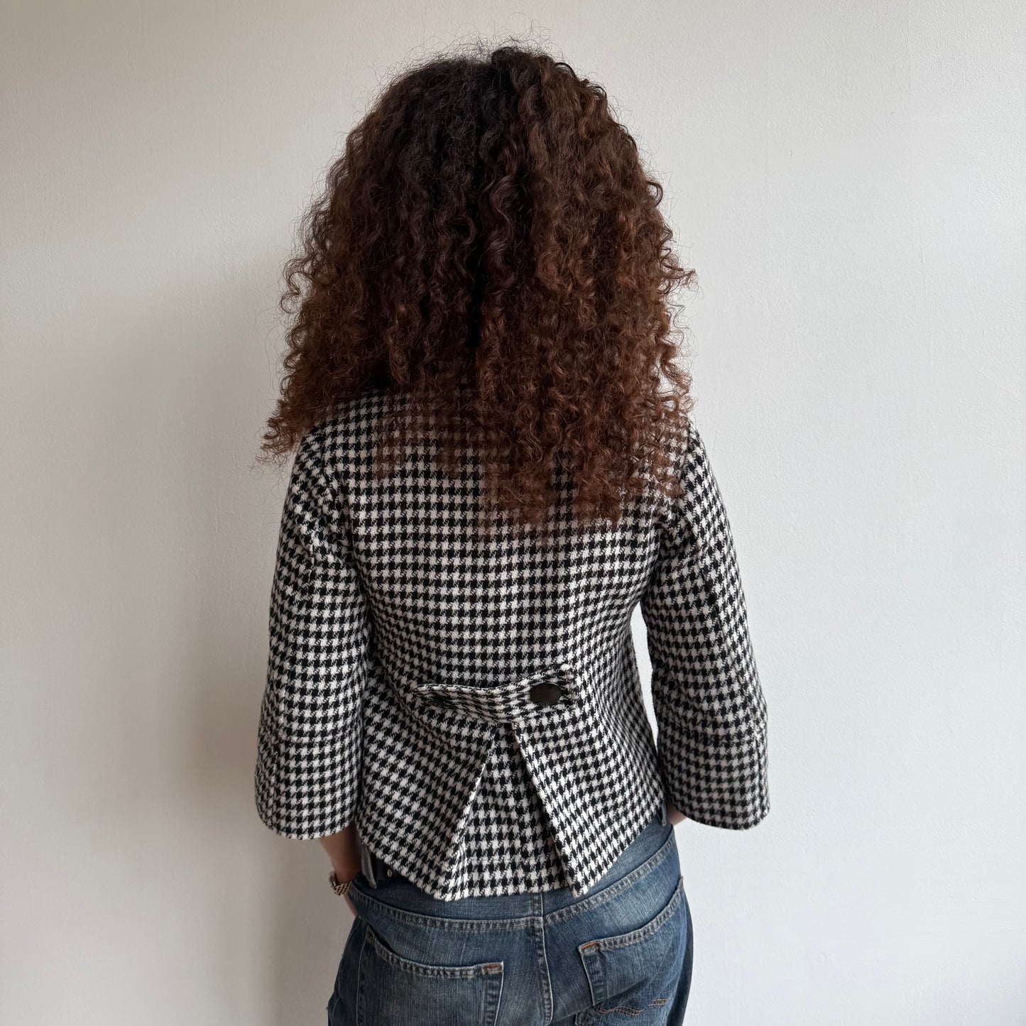 Houndstooth peacoat - Size S