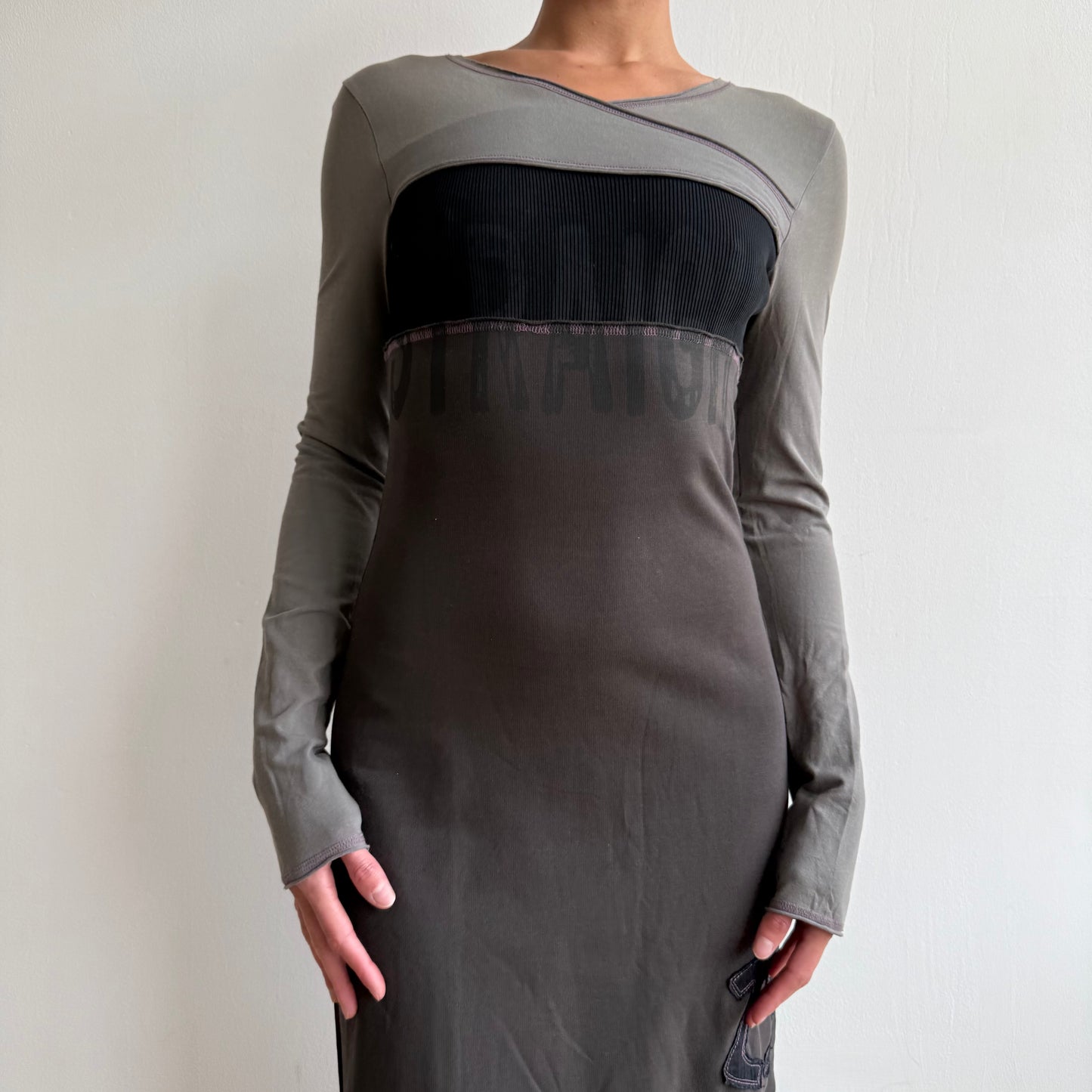Cop Copine long sleeve maxi dress - Size S + M/L