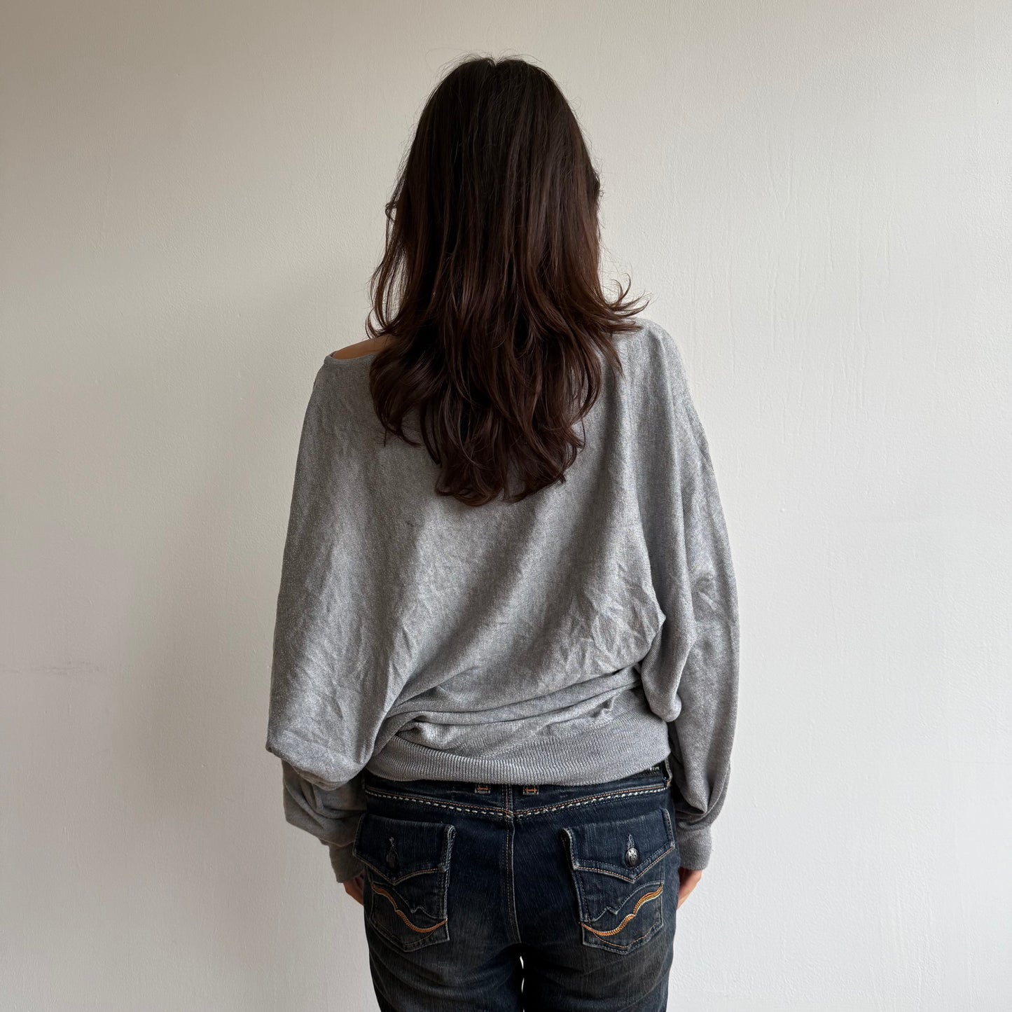 Grey slouchy jumper - Size S