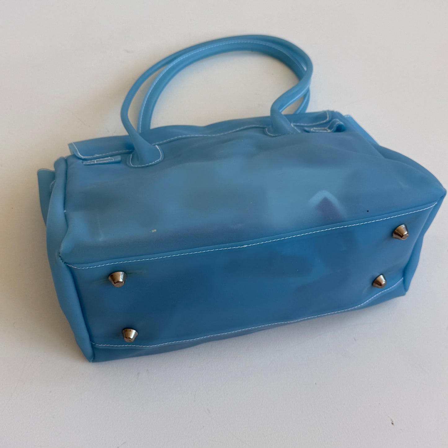 Blue jelly ‘firkin’ bag - One Size