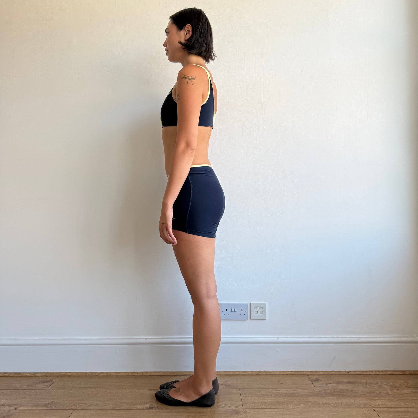 Nike navy + lime 2-piece set - Size XS
