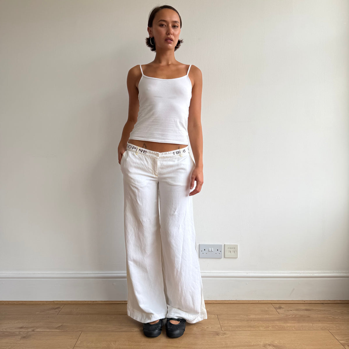 Cop Copine white linen trousers - Size M