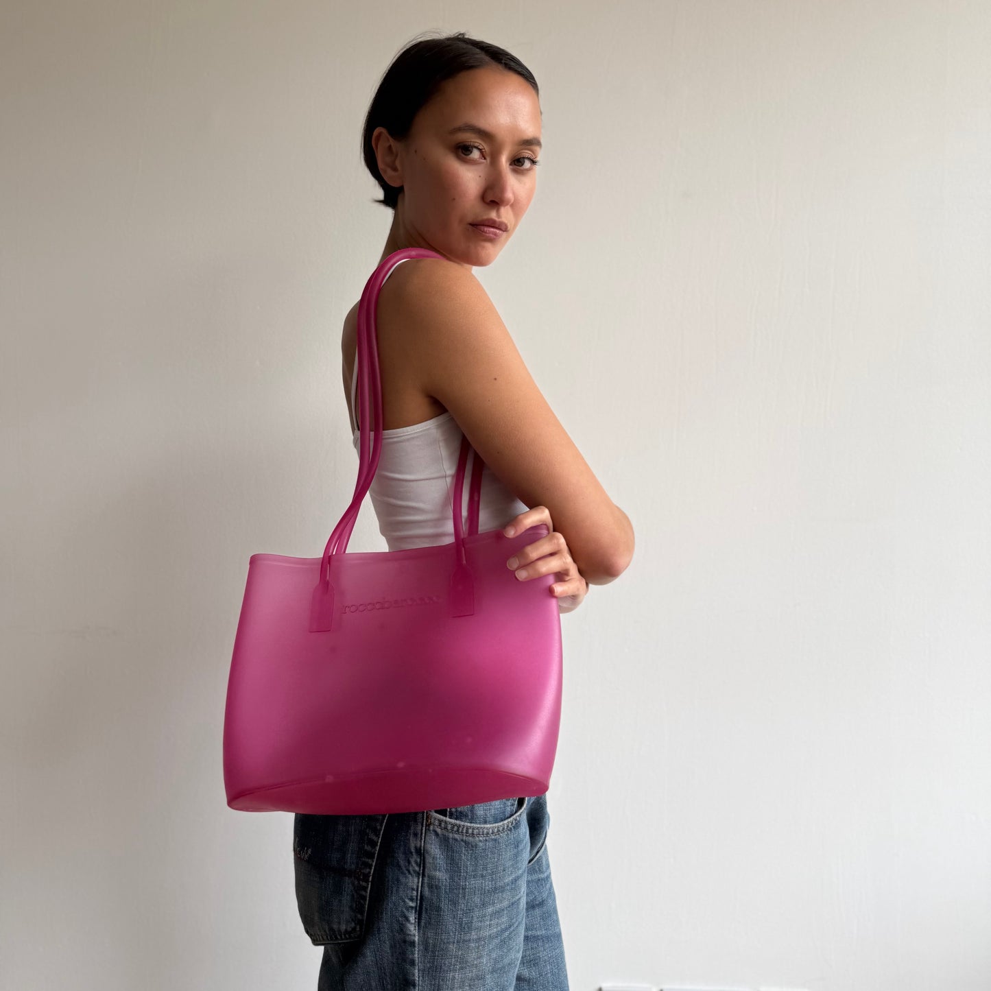 Hot pink jelly bag - One Size