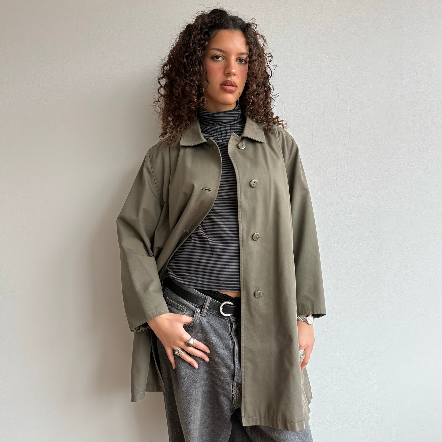 Khaki trench - Size M