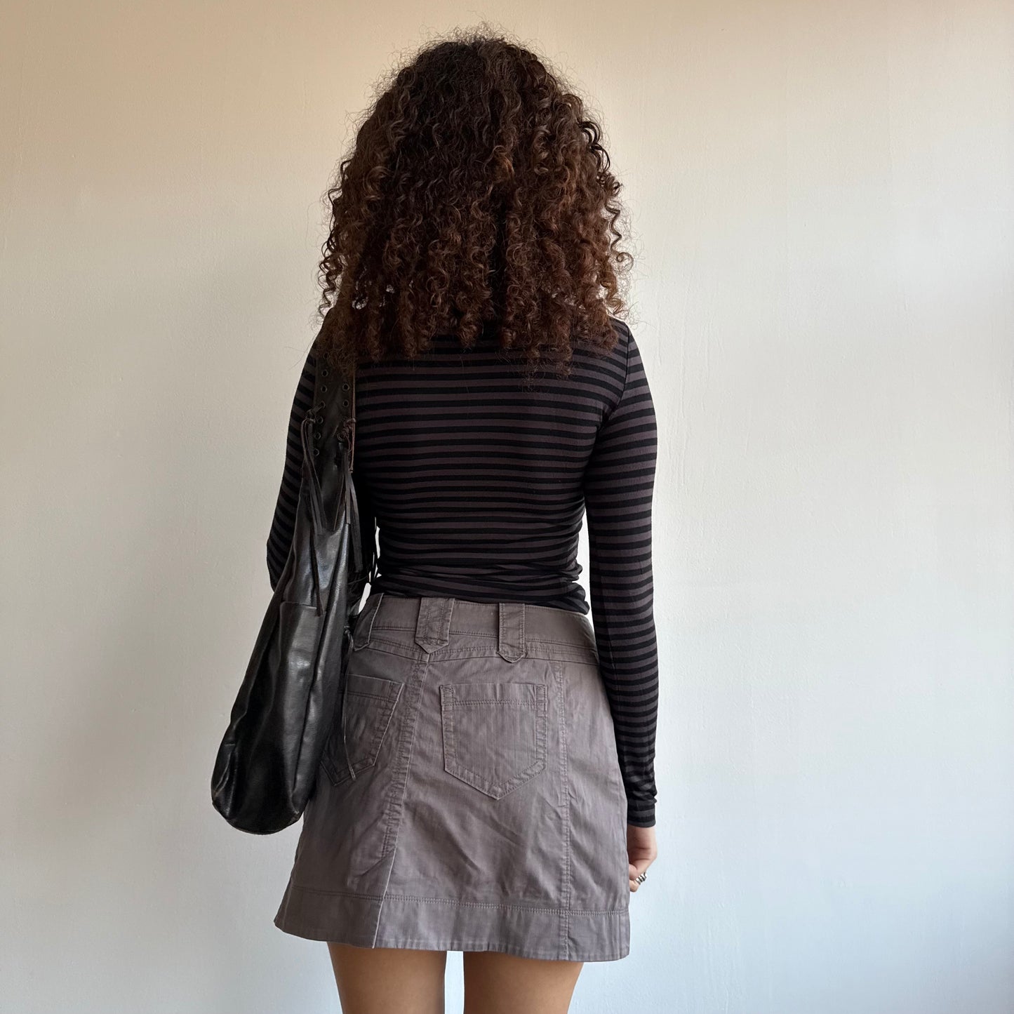 Brown cargo skirt - Size S
