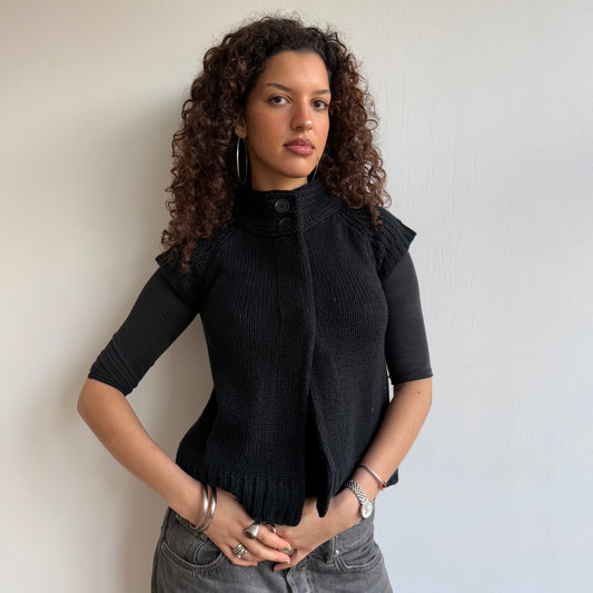 Black knit Cardi - Size S