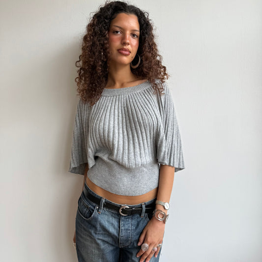 Light grey batwing knit - Size S