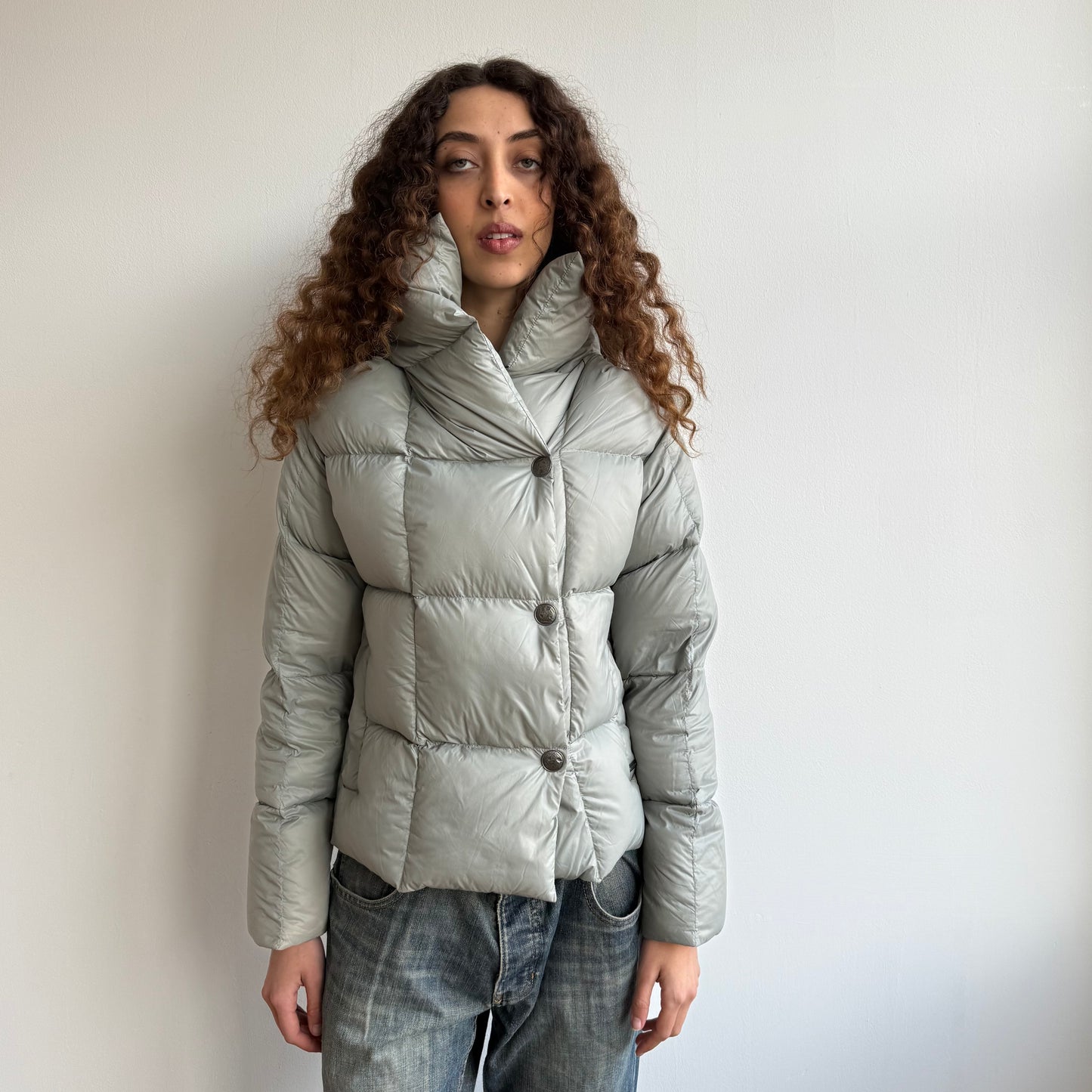Cop Copine grey down puffer jacket - Size S