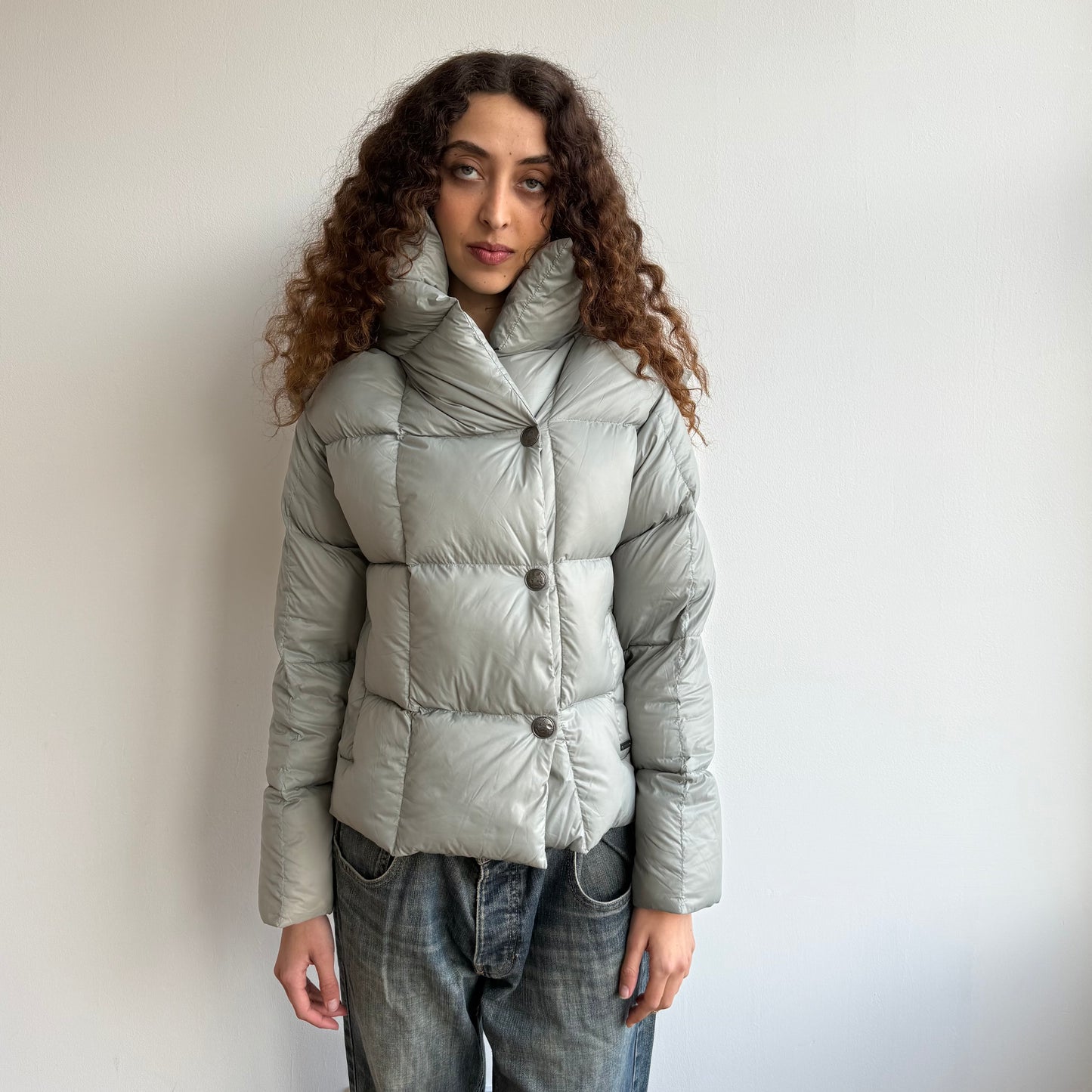 Cop Copine grey down puffer jacket - Size S