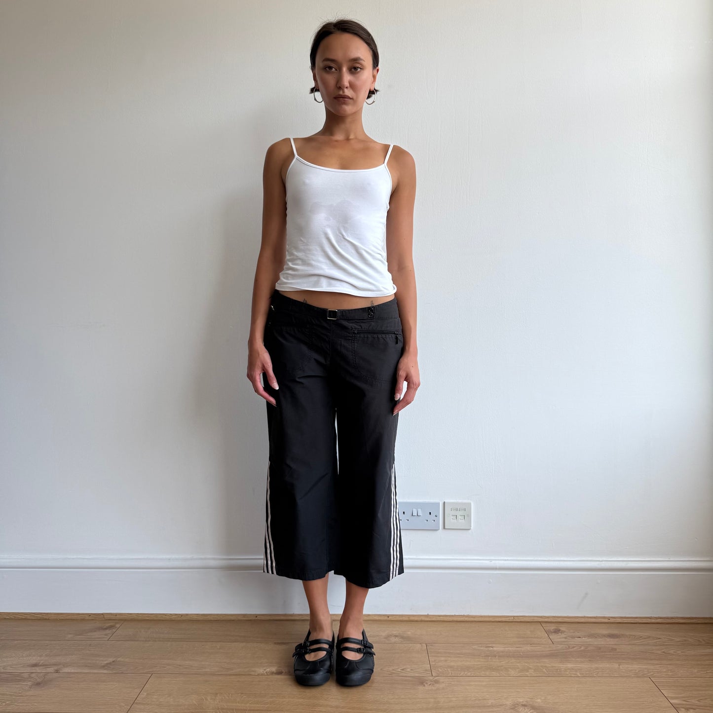 Black Adidas belt capris - Size S/M