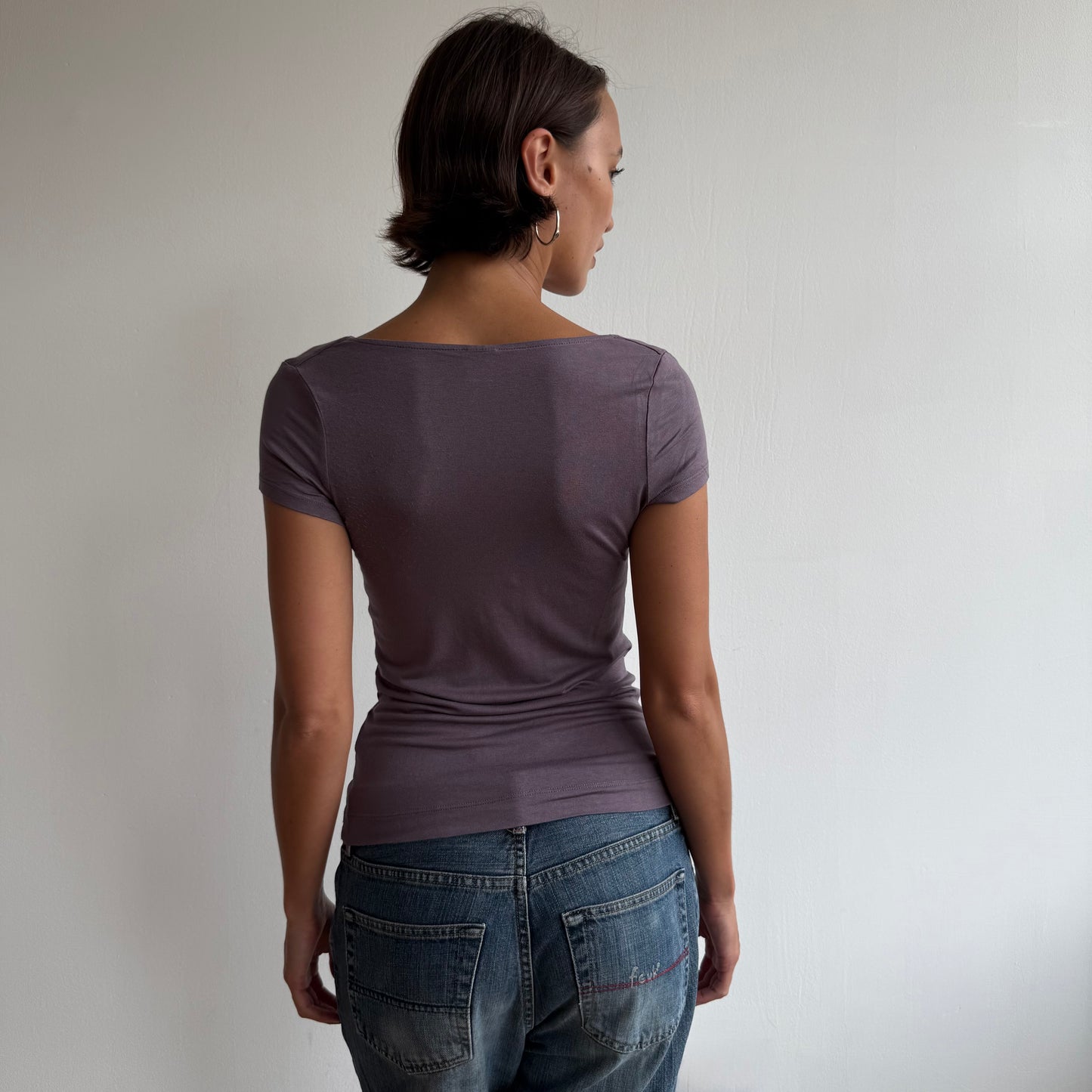 Mauve slouchy T-shirt - Size S