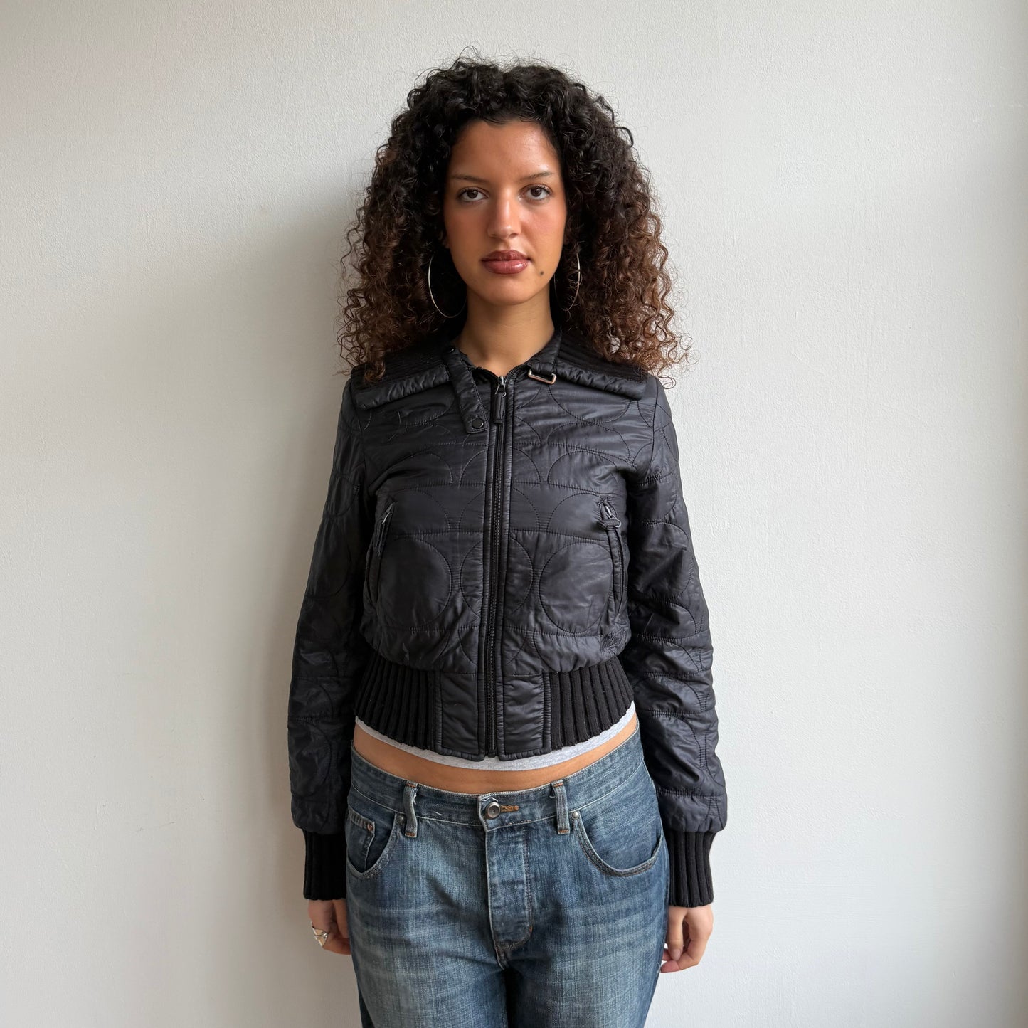 Miss Sixty black quilt puffer - Size S