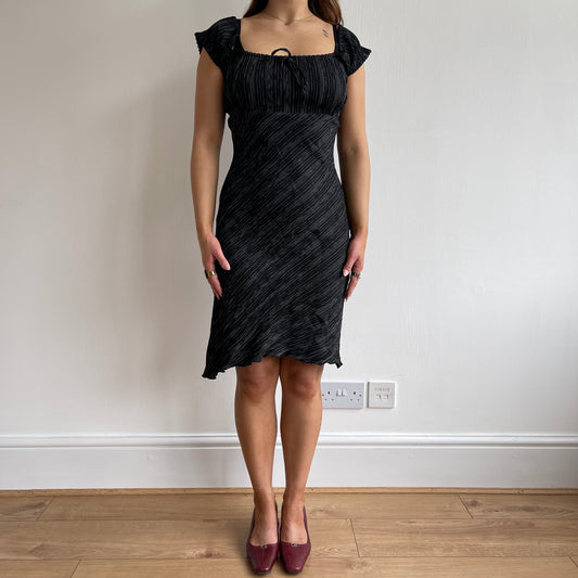 Pinstripe milkmaid dress - Size M