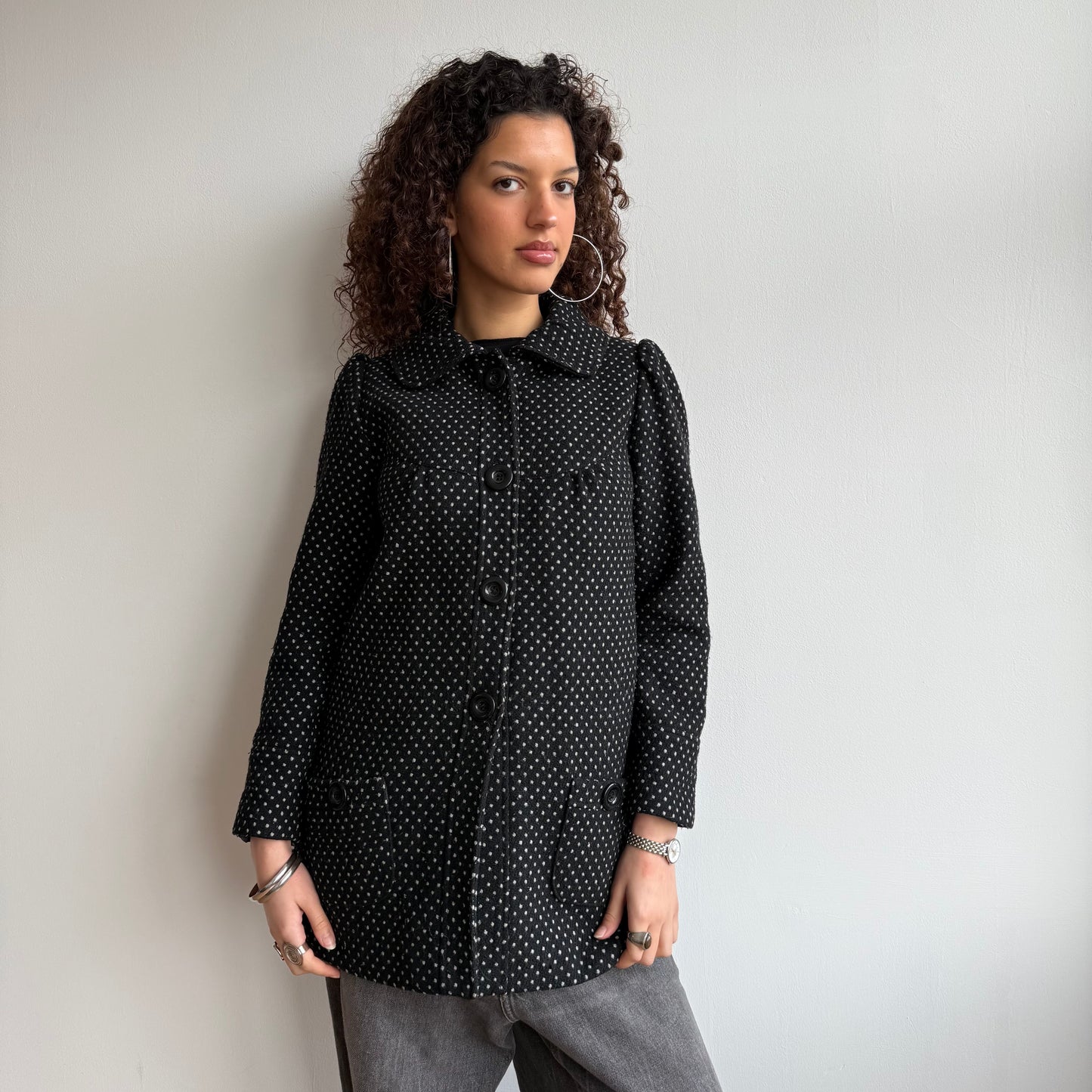 Polka dot coat - Size XS + S