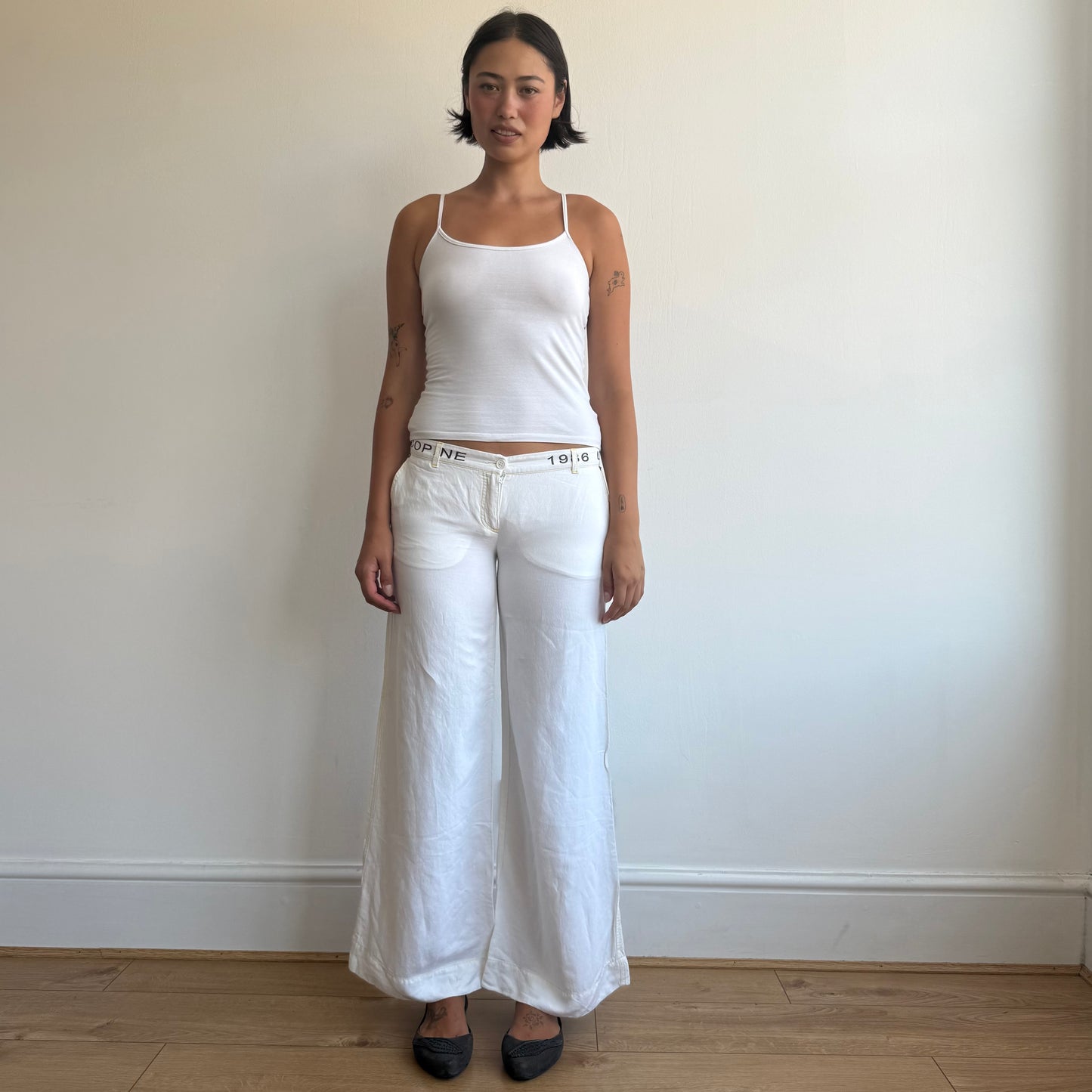 Cop Copine white linen trousers - Size M