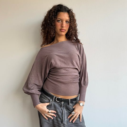 Taupe slouchy knit - One Size