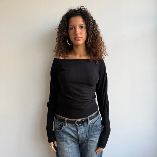 Black slouchy knit - Size S