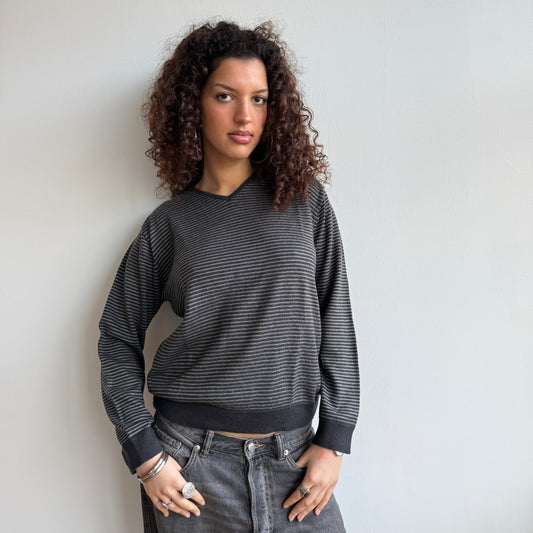 Striped v-neck jumper - Size S
