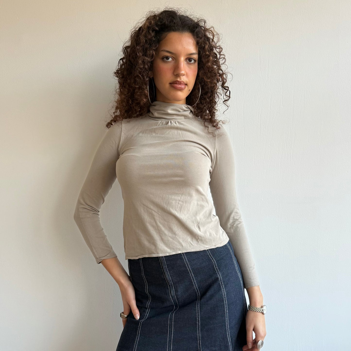 Denim midi skirt - Size XS