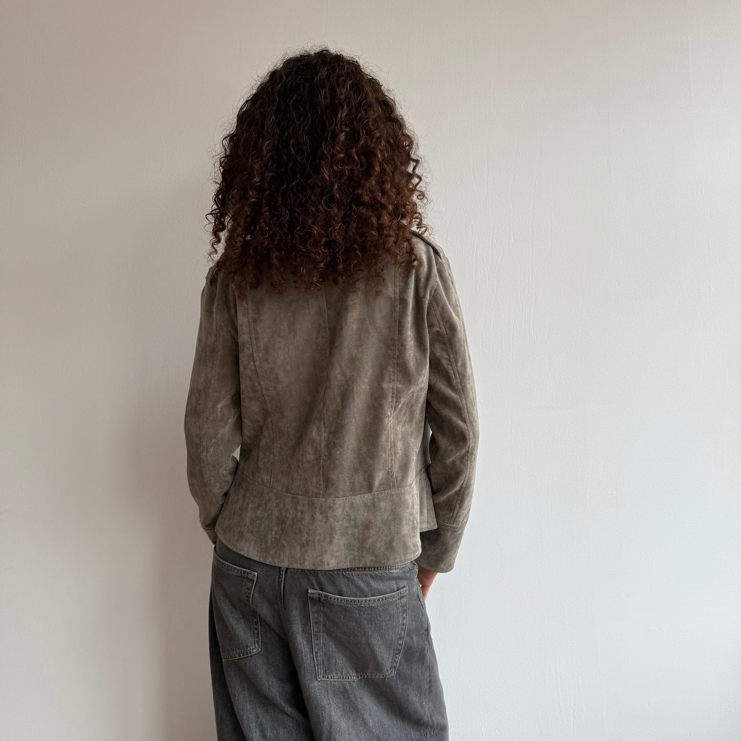 Khaki military jacket - Size M