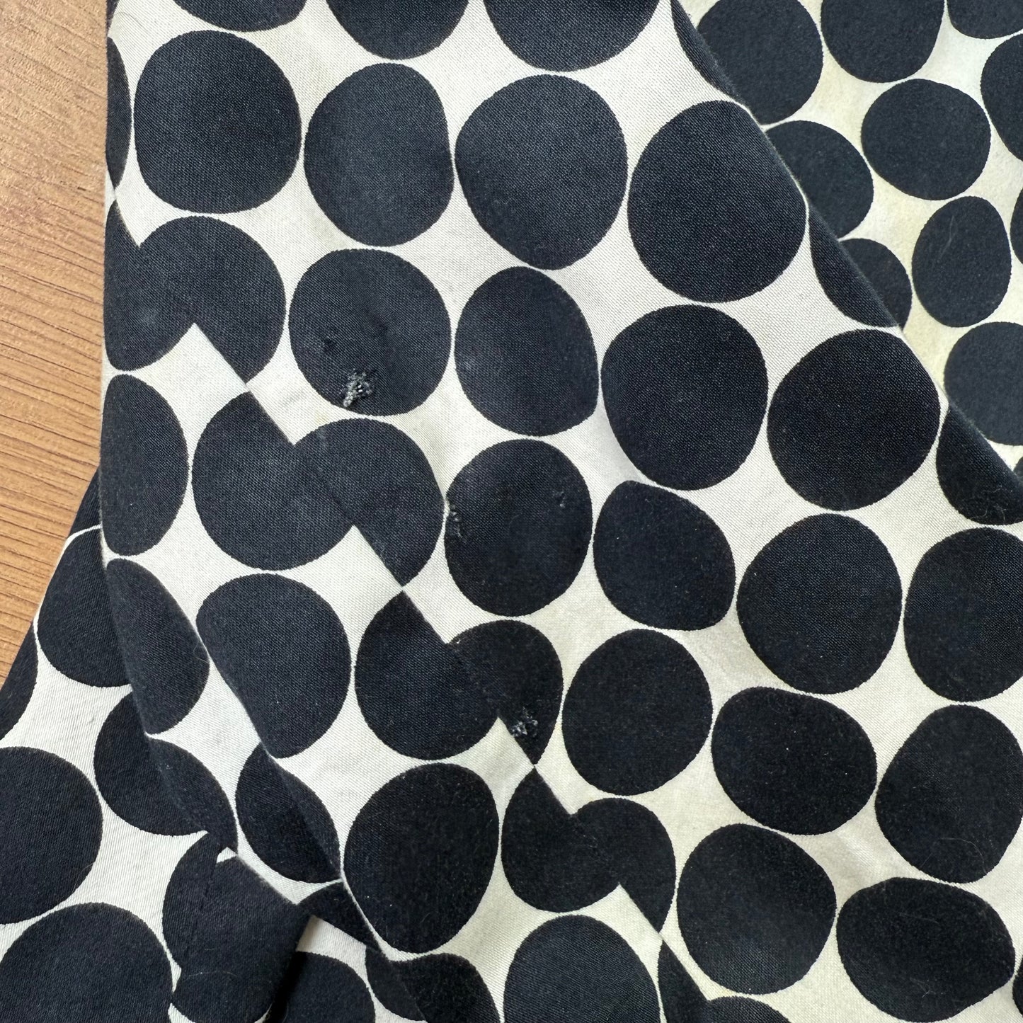 Polka dot long sleeve peacoat - Size S