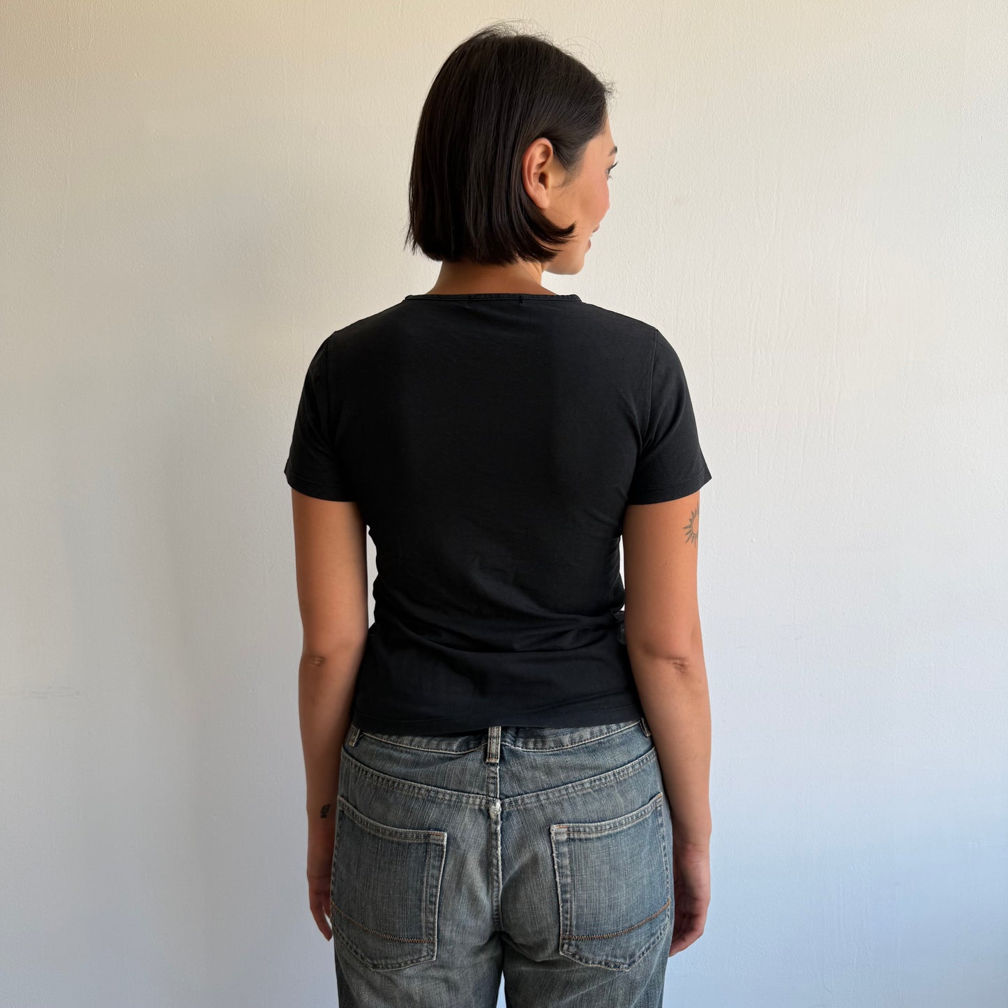 Cop Copine black baby tee - Size S/M