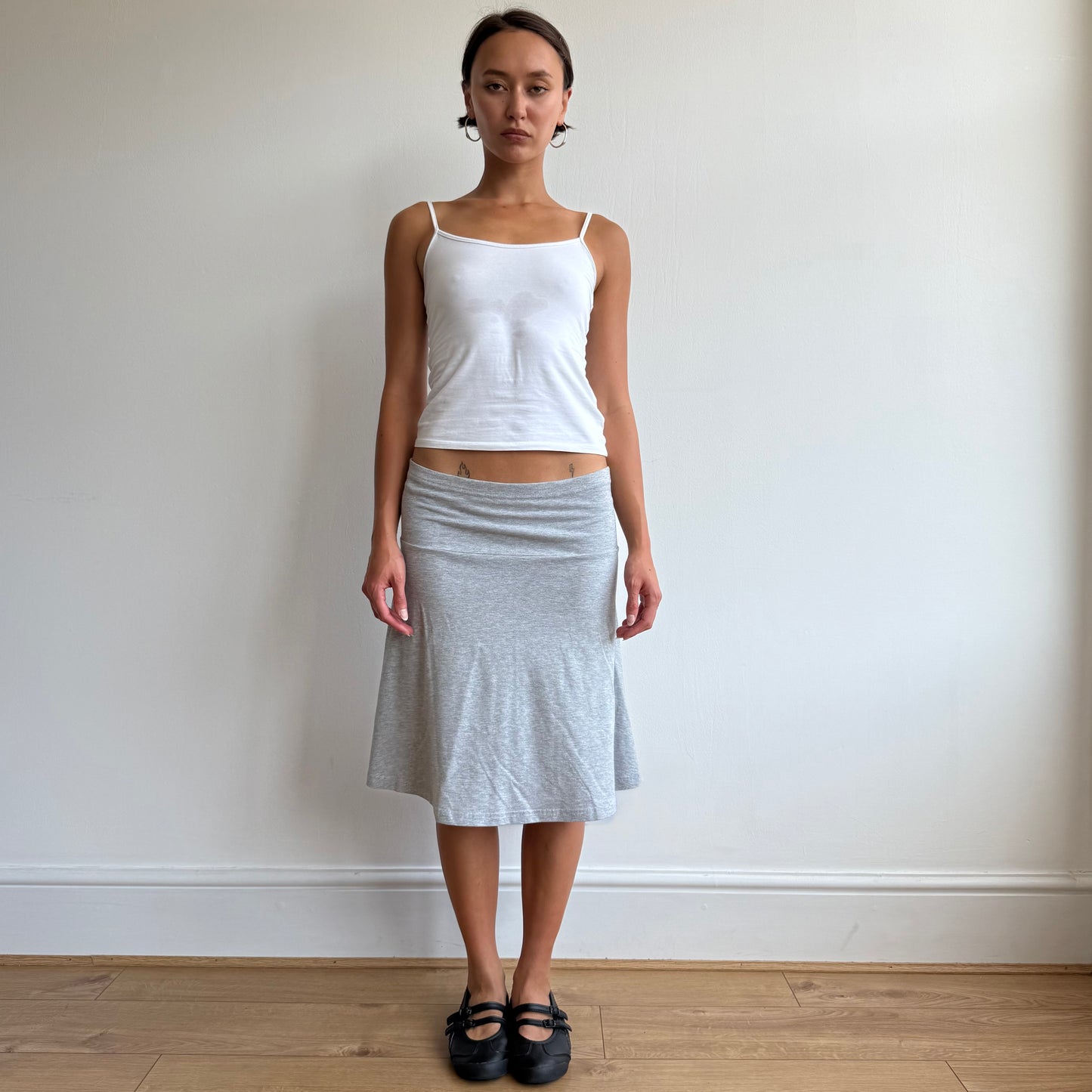 Grey midi skirt - Size M
