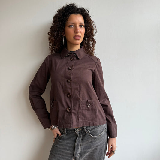 Brown trucker jacket - Size S