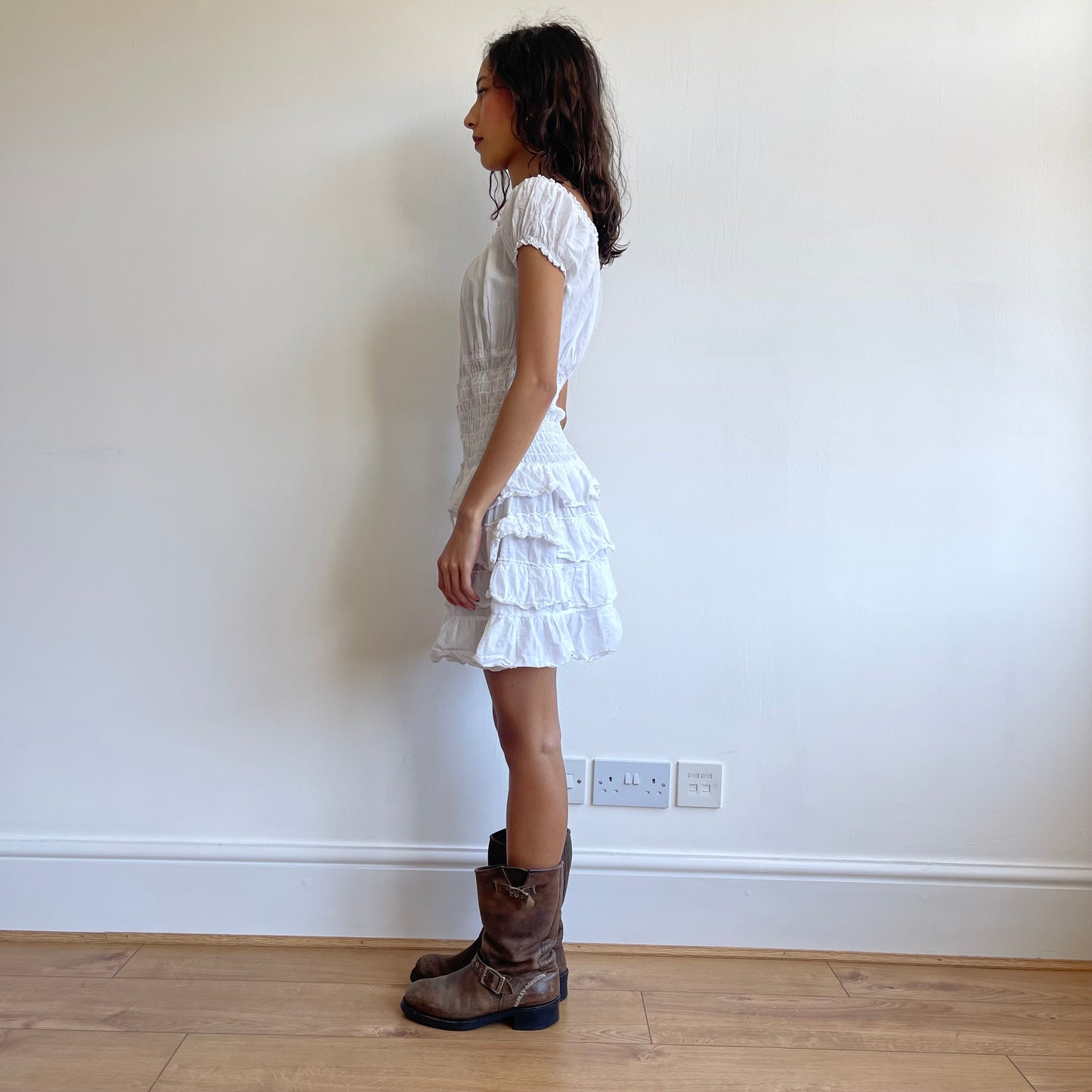 White corset dress - Size O/S