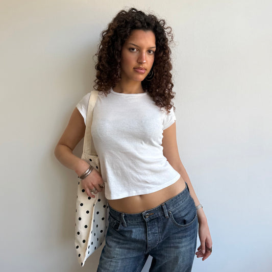 Polka dot tote bag
