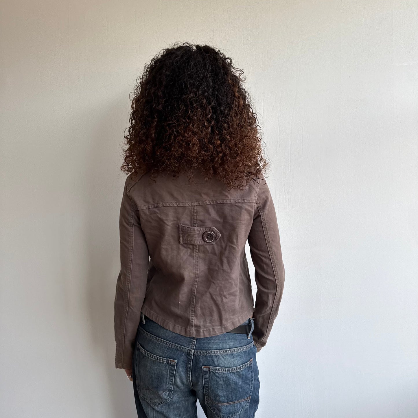 Brown double breasted peacoat - Size M