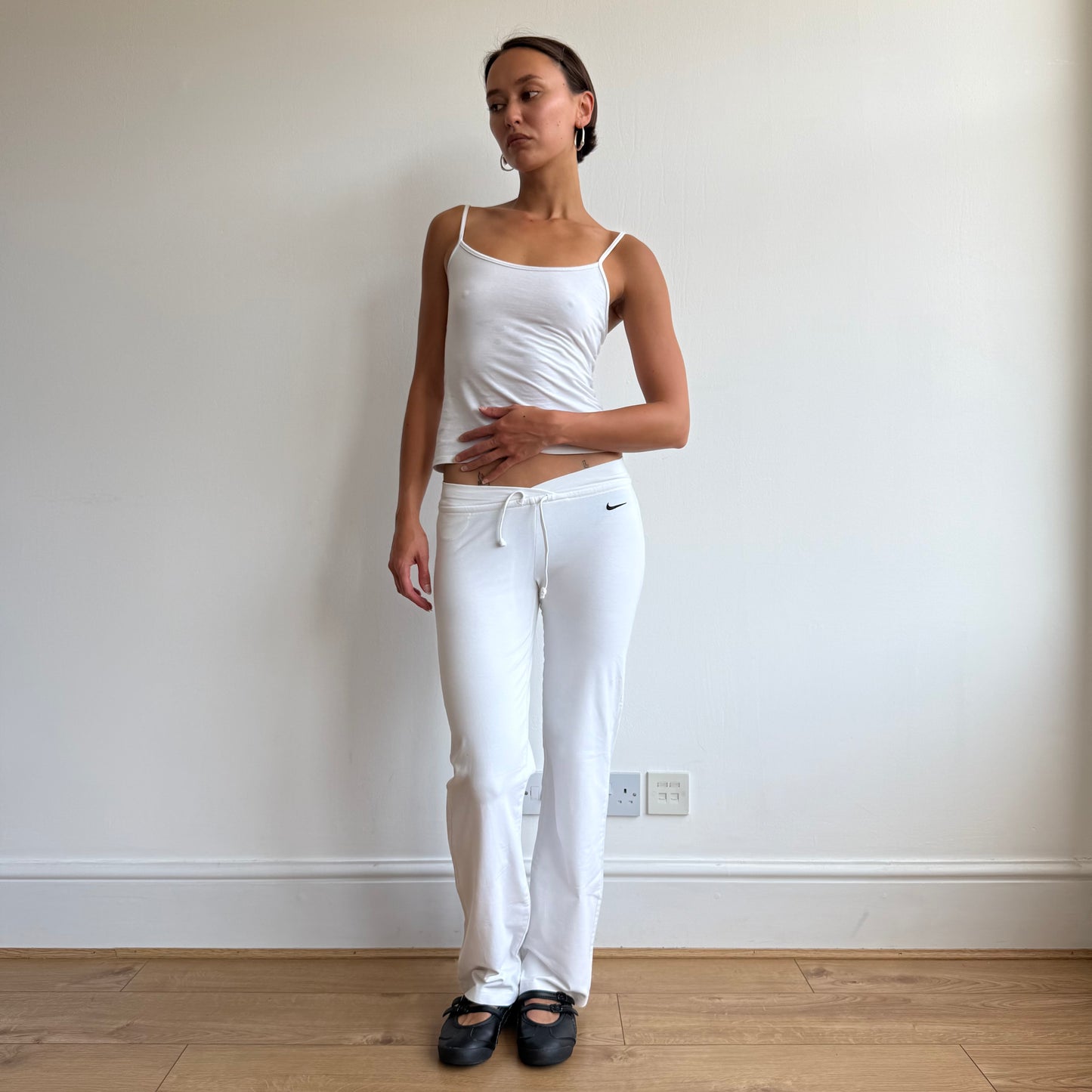 White Nike flared yoga pants - Size S