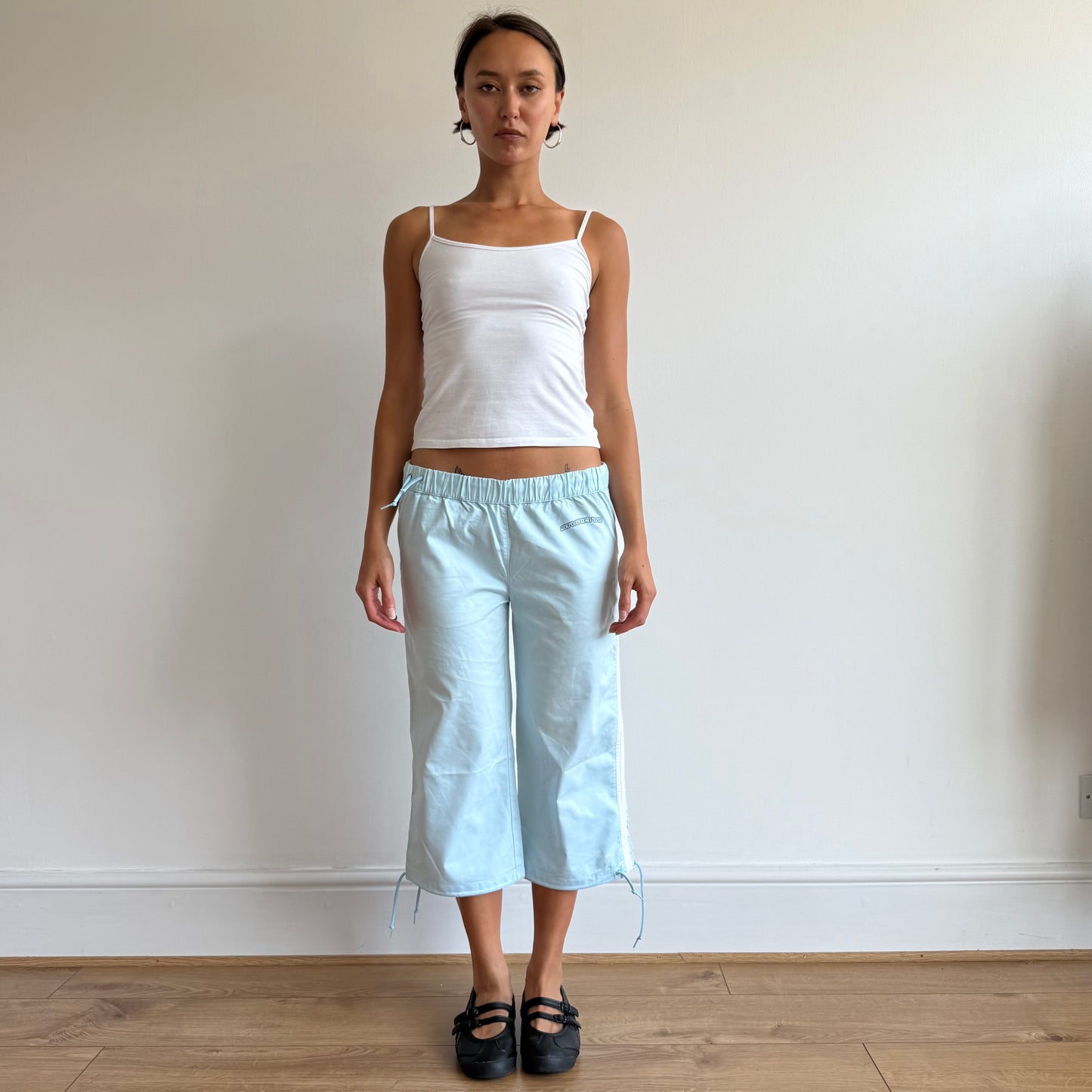Baby blue Nike toggle capris - Size S