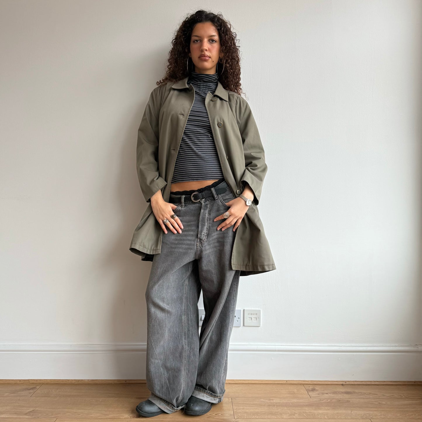 Khaki trench - Size M