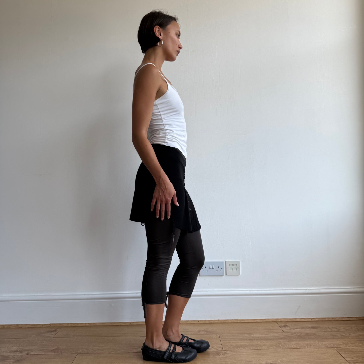 Cop Copine two piece capris + skirt - Size XS