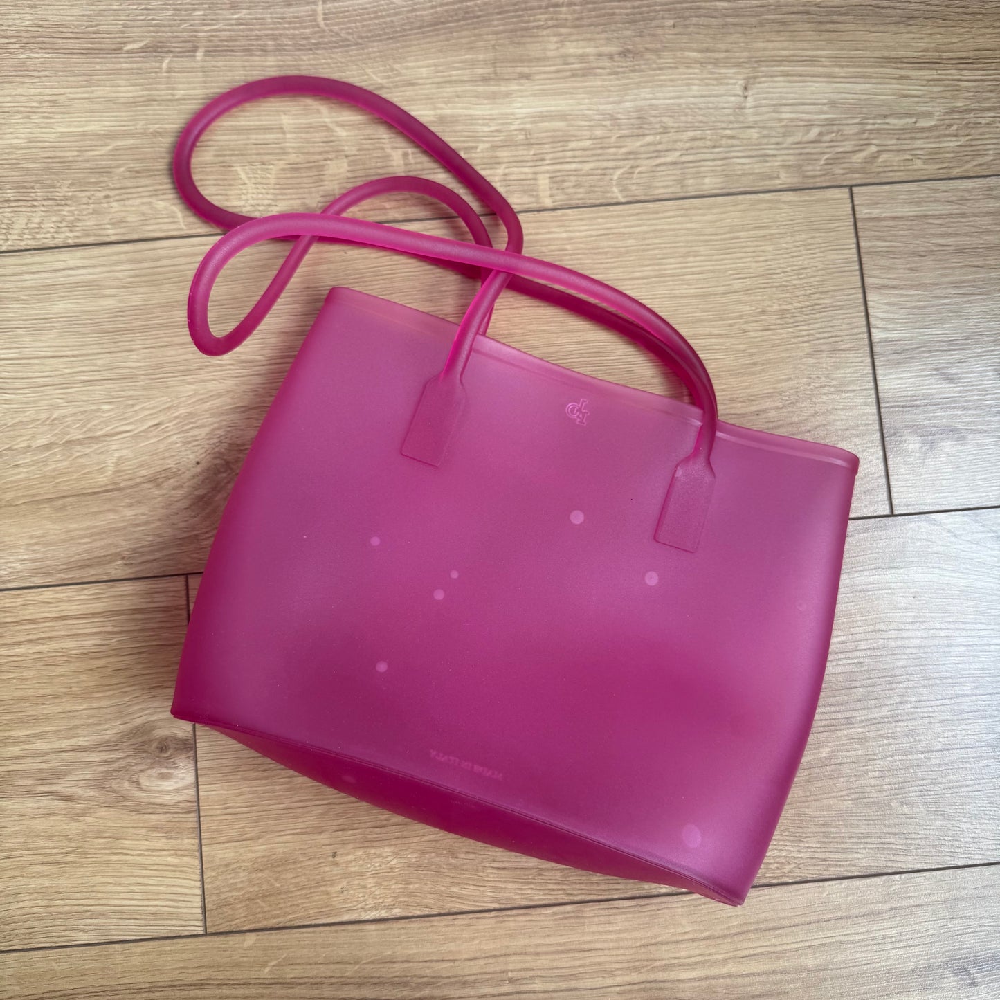 Hot pink jelly bag - One Size