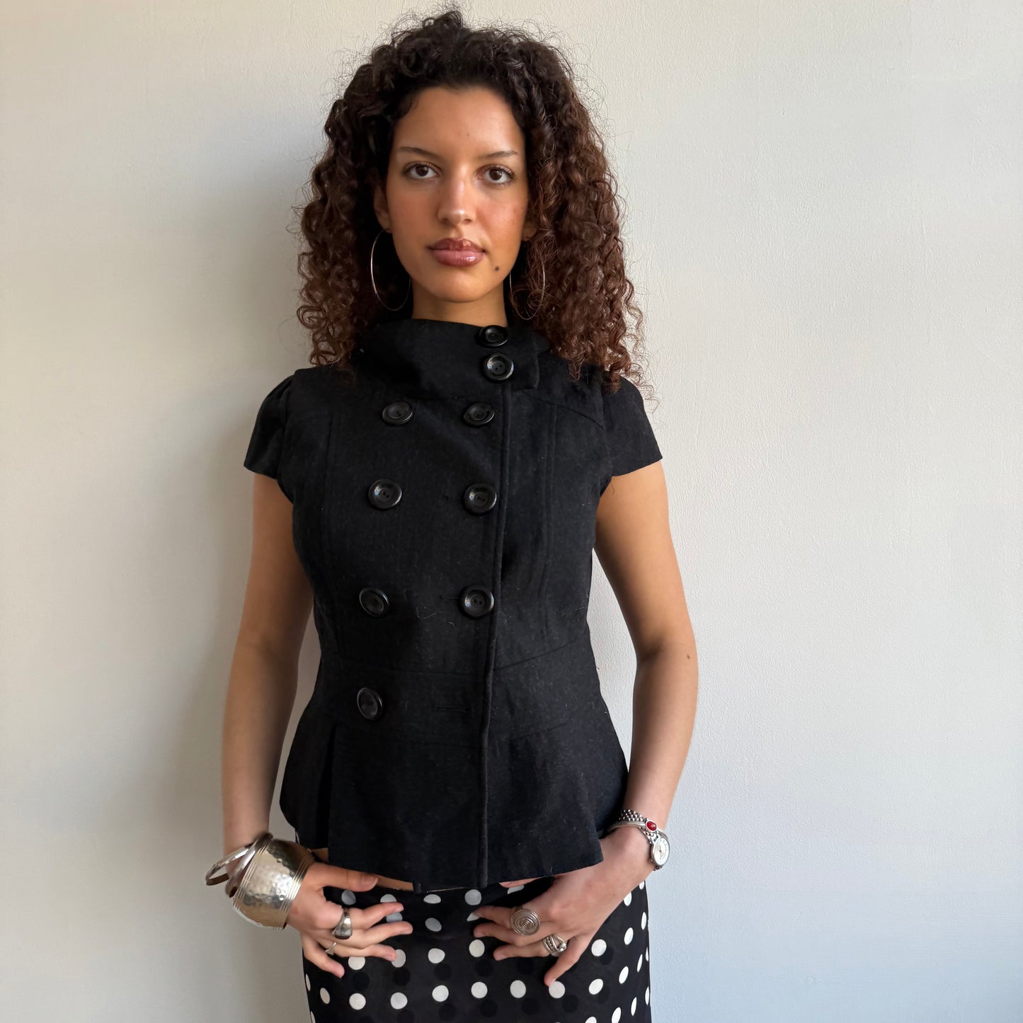 Short sleeve peacoat - Size M