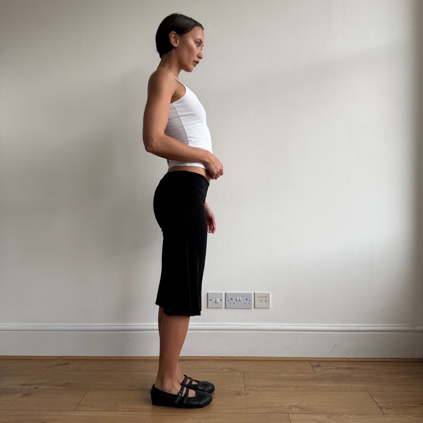 Black harem bubble capris - Size S