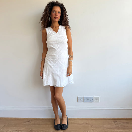 White linen dress - Size XS/S