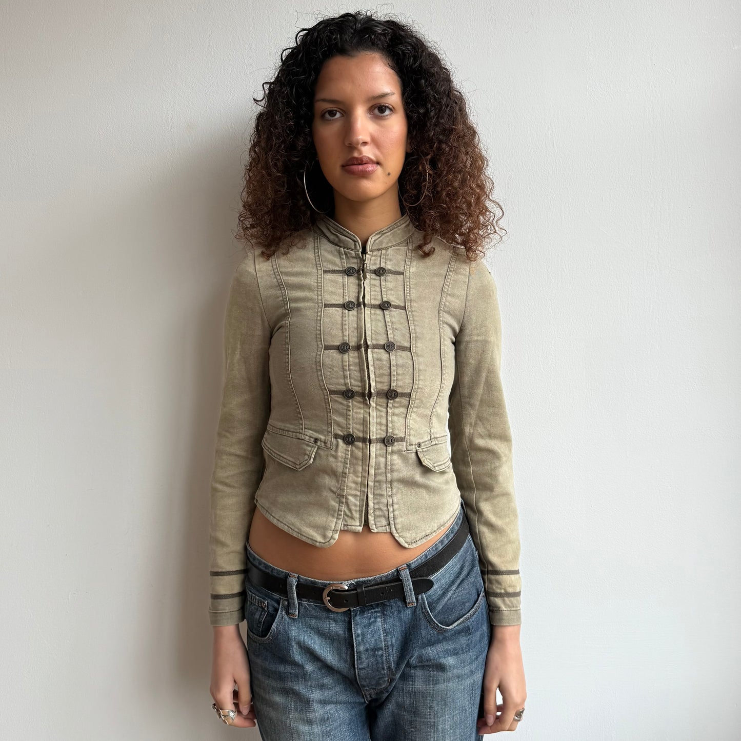 Khaki military jacket - Size XS