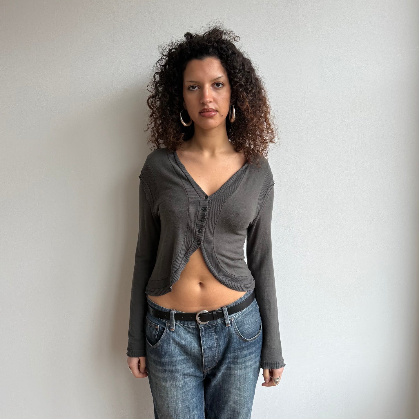 Cop Copine grey cardi - Size M