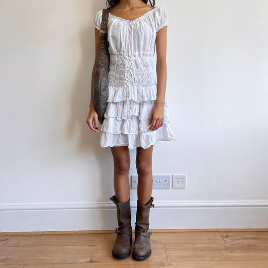 White corset dress - Size O/S