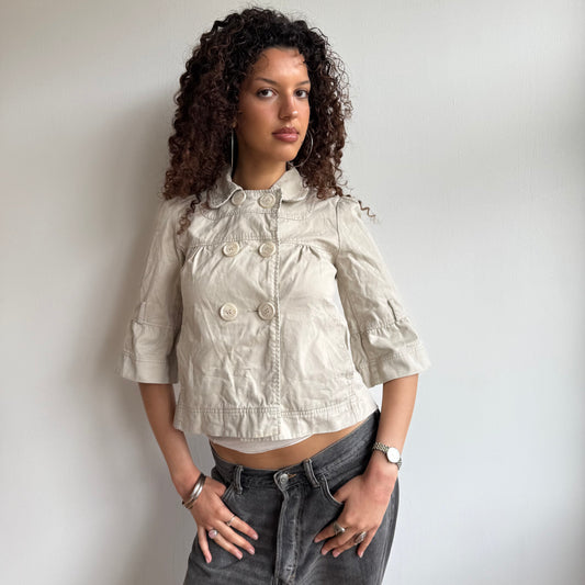 Beige peacoat - Size S