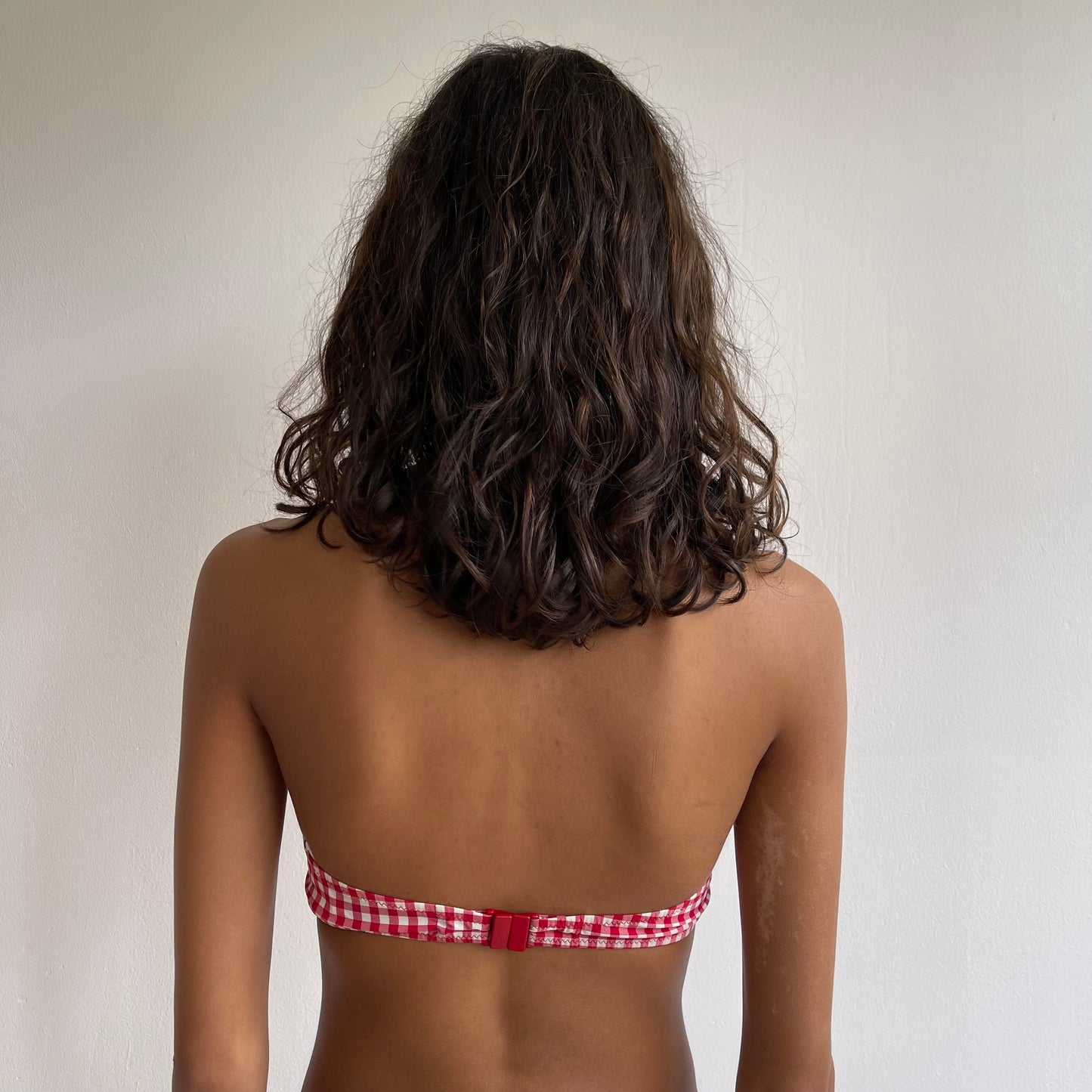 Red gingham bikini - Size S/M